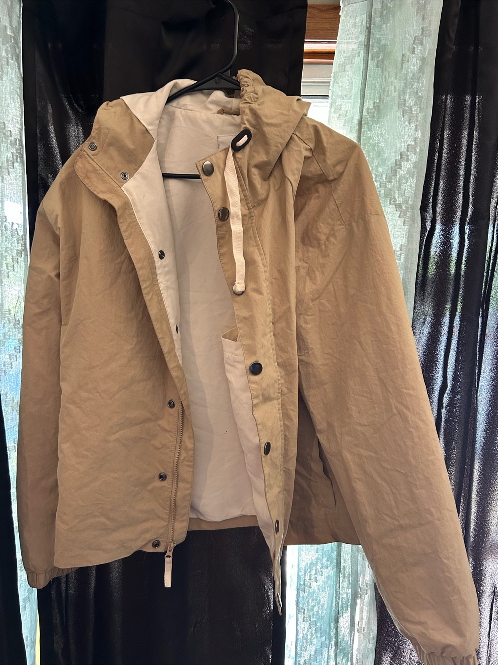 Men's Tan Military-Style Field Jacket